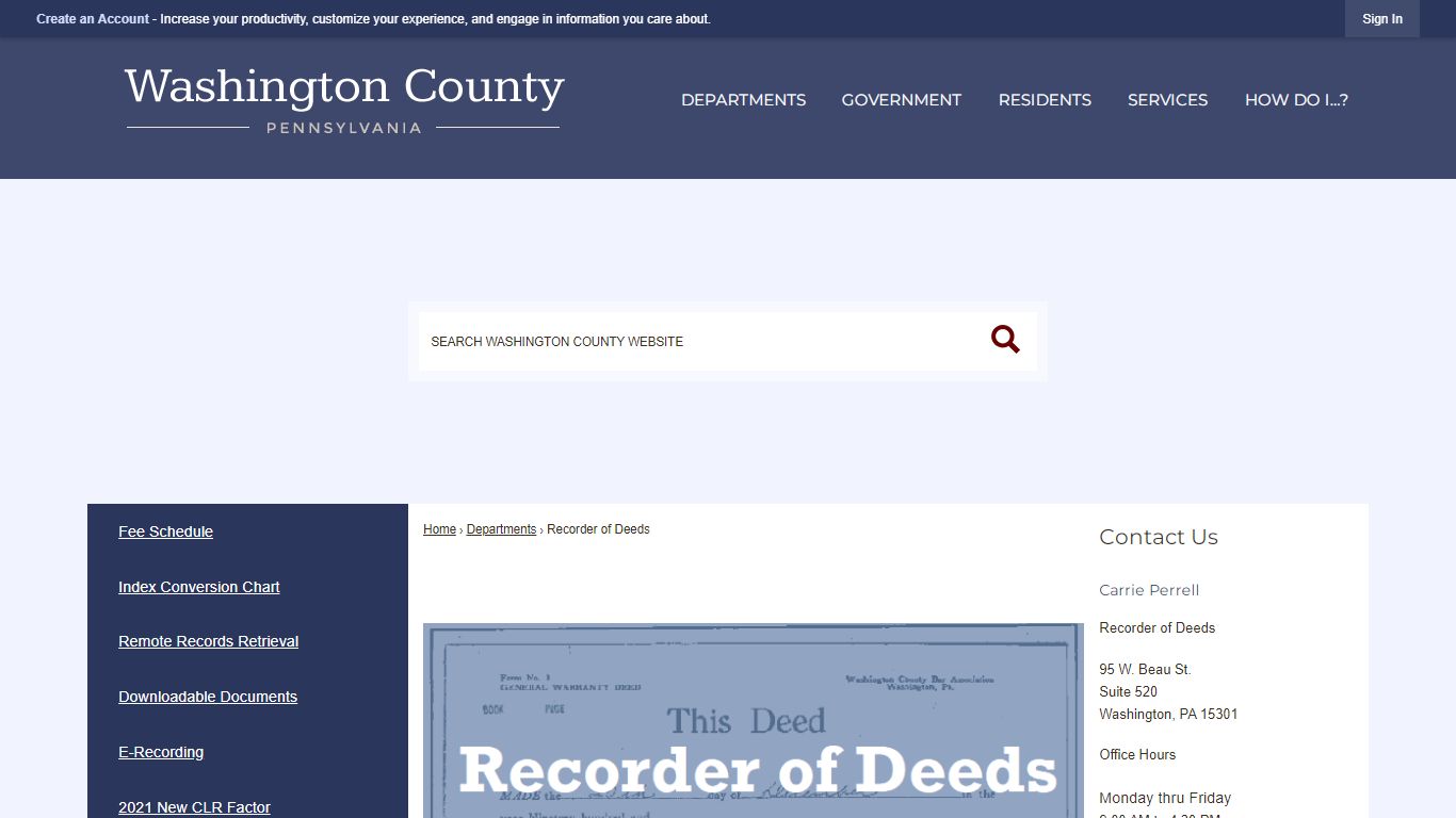 | Washington County, PA - Official Website